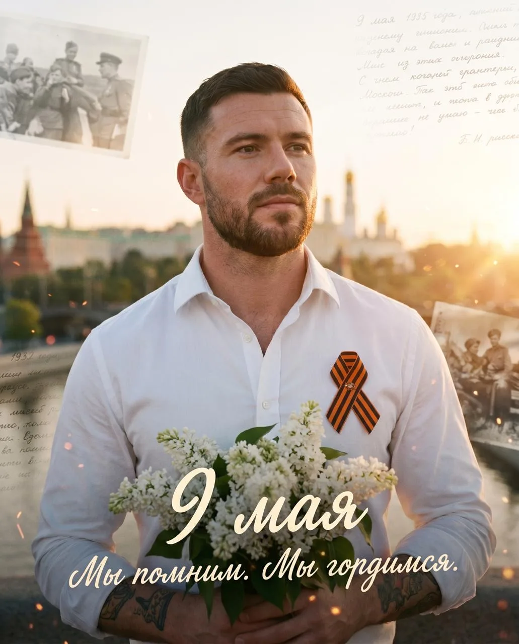 🕊️ Поздравляем вас с 9 Мая — с Великим праздником Победы! Желаем мирного неба, добра, тепла и светло