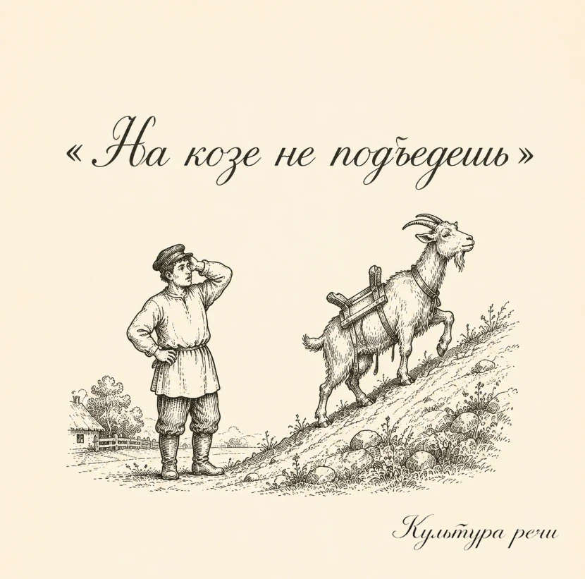 На козе не подъедешь