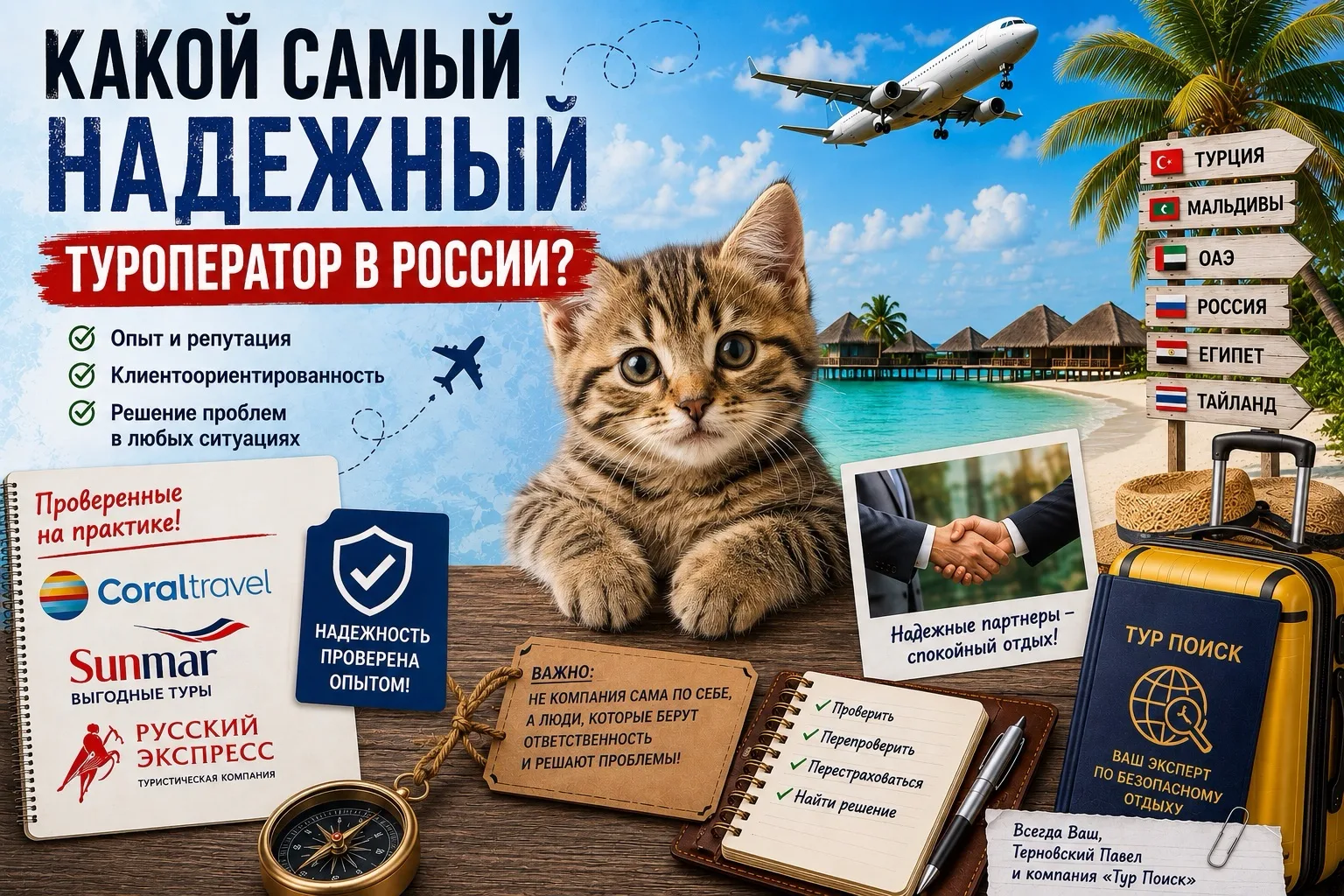 Какой самый надежный туроператор в России?