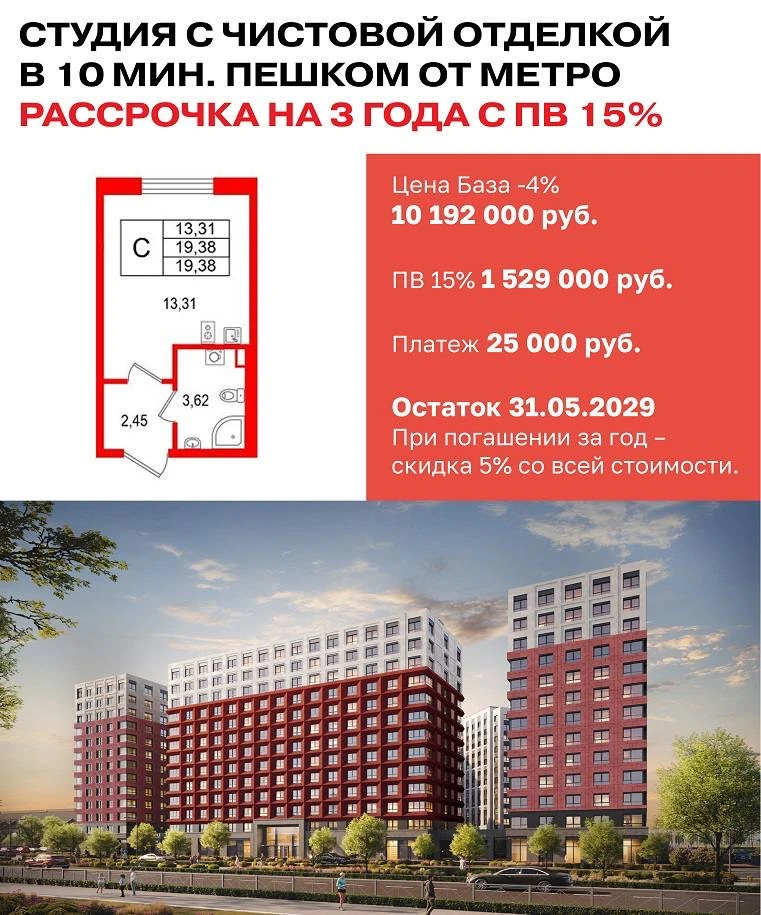 Друзья, доброе утро! Сегодня делюсь с вами вариантами квартир, которые можно приобрести...