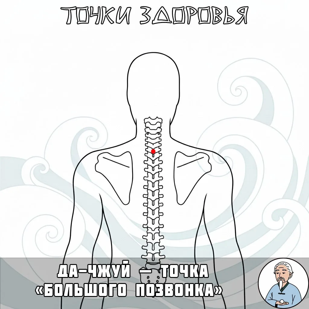 Точка для укрепления иммунитета

В основании шеи, где начинается спина, есть выступающий позвонок. Р