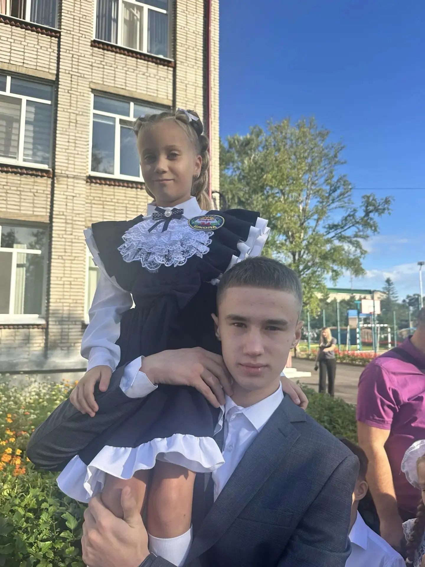 На линейке в школе № 34