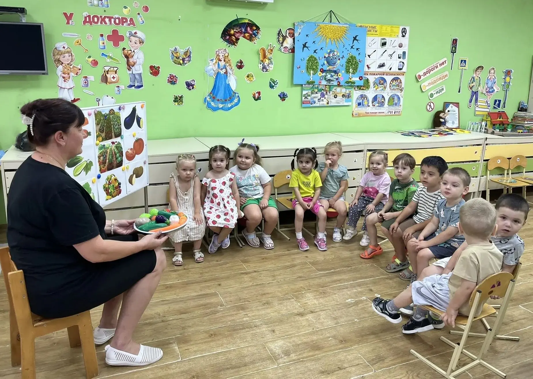 Тематическая беседа на тему: " Овощи с огорода"