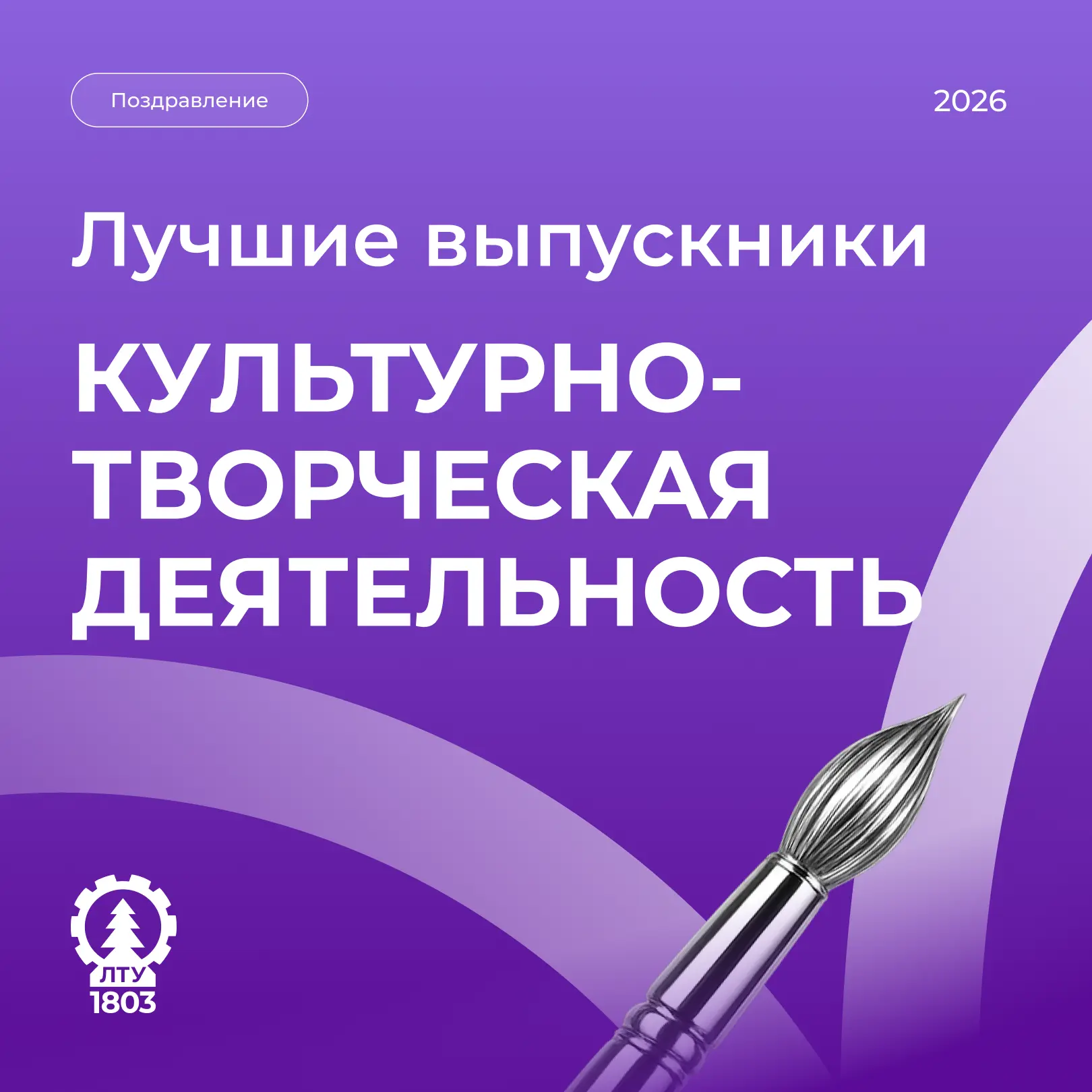 ⚡️Гордость Первого лесного⚡️

Лучшие выпускники СПбГЛТУ в культурно творческой деятельности 2026

🌷