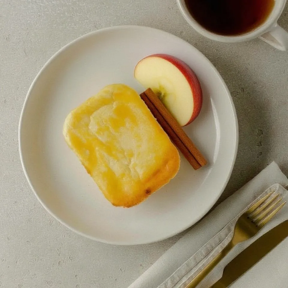 🍎🍏Новая любовь в нашем меню — творожная запеканка с яблоком и корицей!