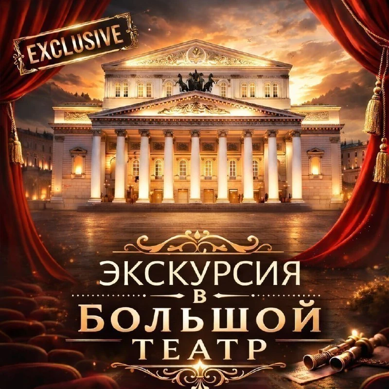 ⚜️🏛️ Супер экскурсия в БОЛЬШОЙ ТЕАТР

💎 Шикарная авторская экскурсия

🗓️ 24 июня 12:30 
🗓️ 29 ию