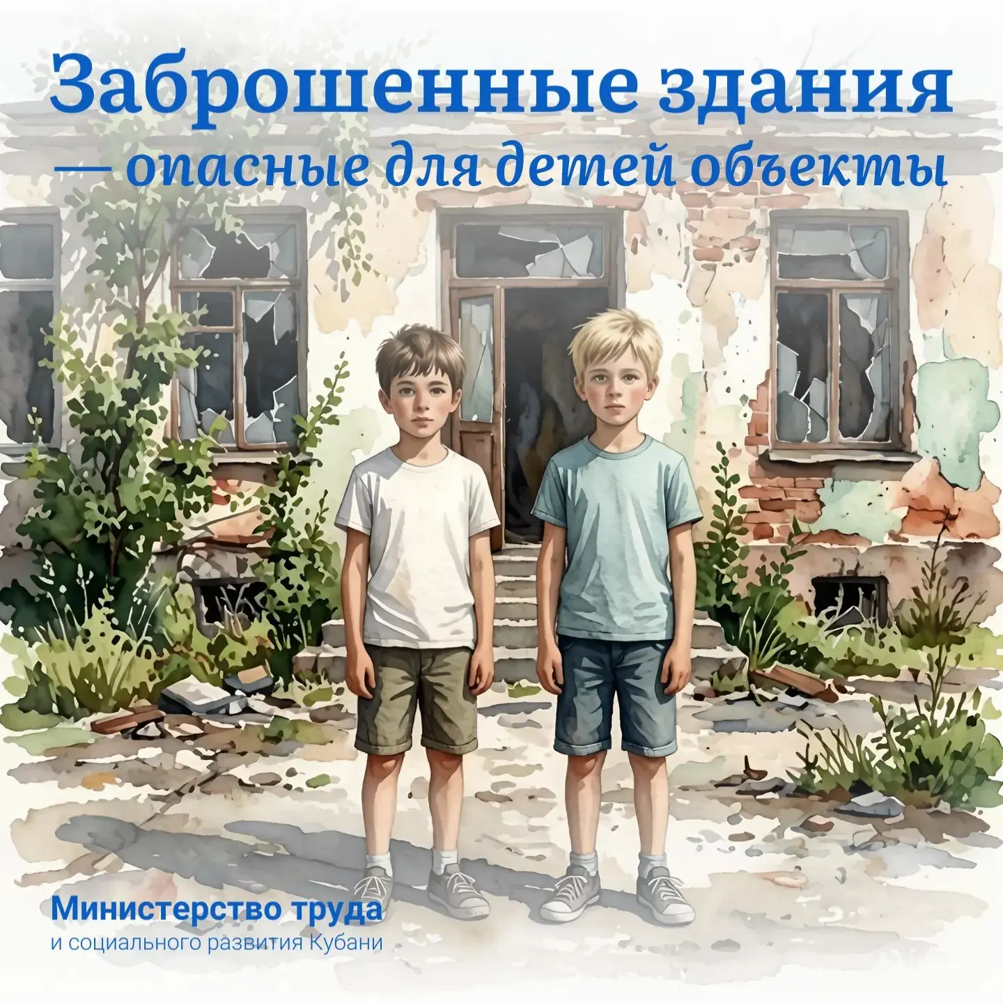 ‼️ Заброшенные здания — опасные для детей объекты