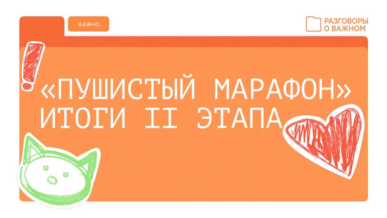 #ПушистыйМарафон – итоги II этапа 🎉 Почти 100 тысяч человек приняли участие в благотворительной акци