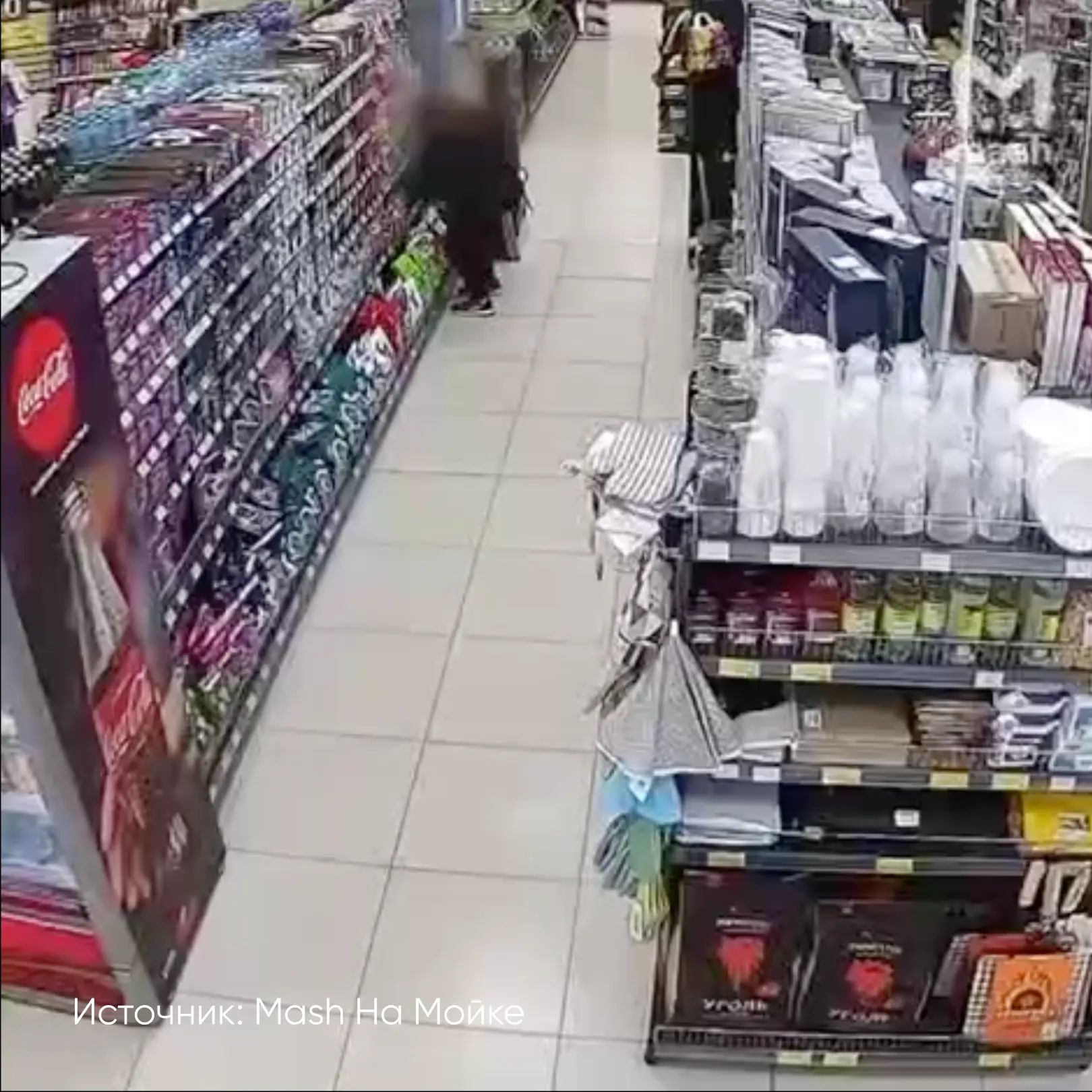 🐾Пенсионерка подкинула котенка на полку с кормом.  Инцидент произошел в продуктовом магазине на углу