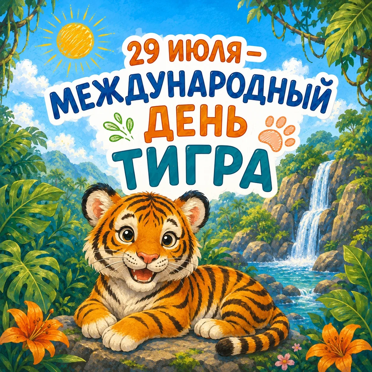 Сегодня — 
Международный день тигра! 🐅

Представьте: тигр делает бесшумный шаг в высокой траве… и з