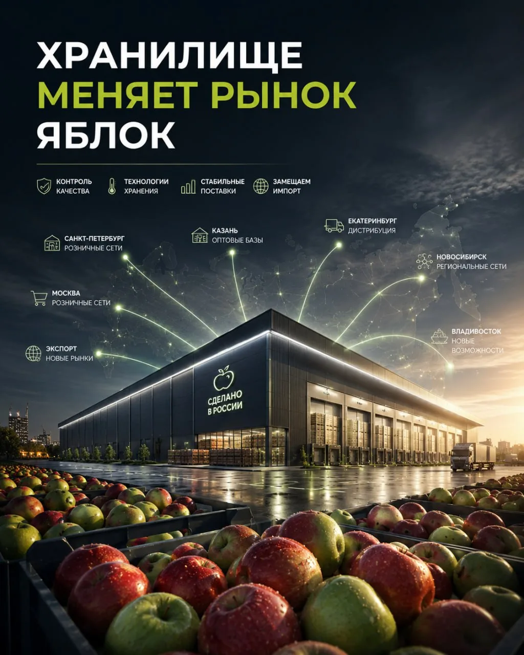 Одно из крупнейших плодохранилищ России. Что меняет проект в Невинномысске?