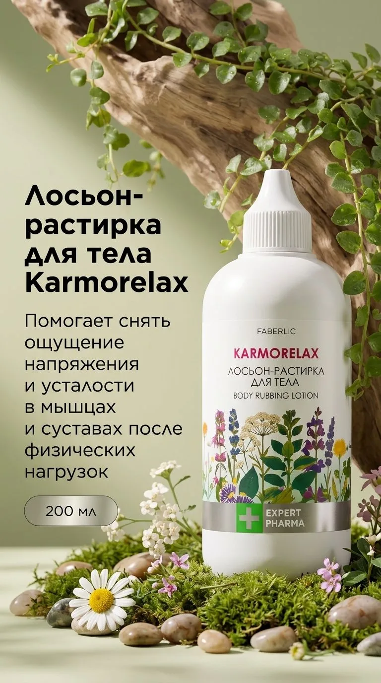 Лосьон-растирка для тела Karmorelax Expert Pharma