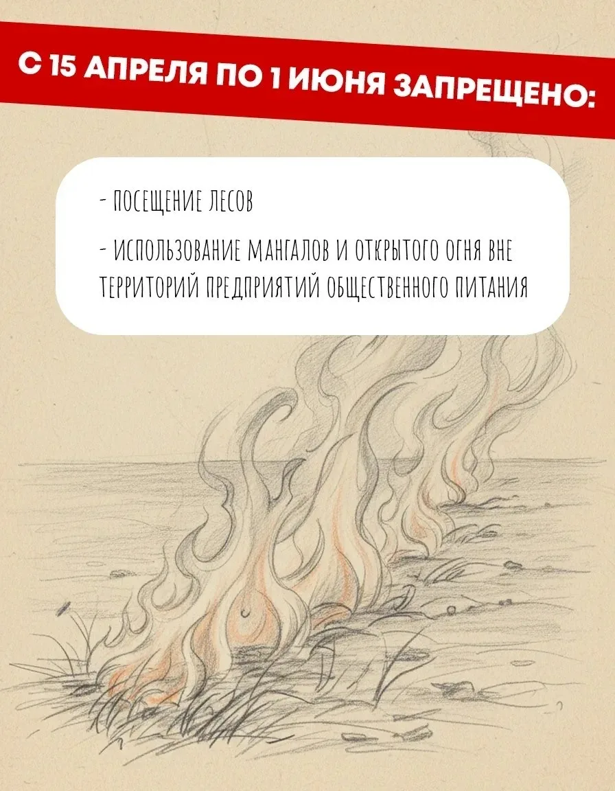 Особый противопожарный режим в Кузбассе.  С 15 апреля по 1 июня 2026 года в регионе действует особый