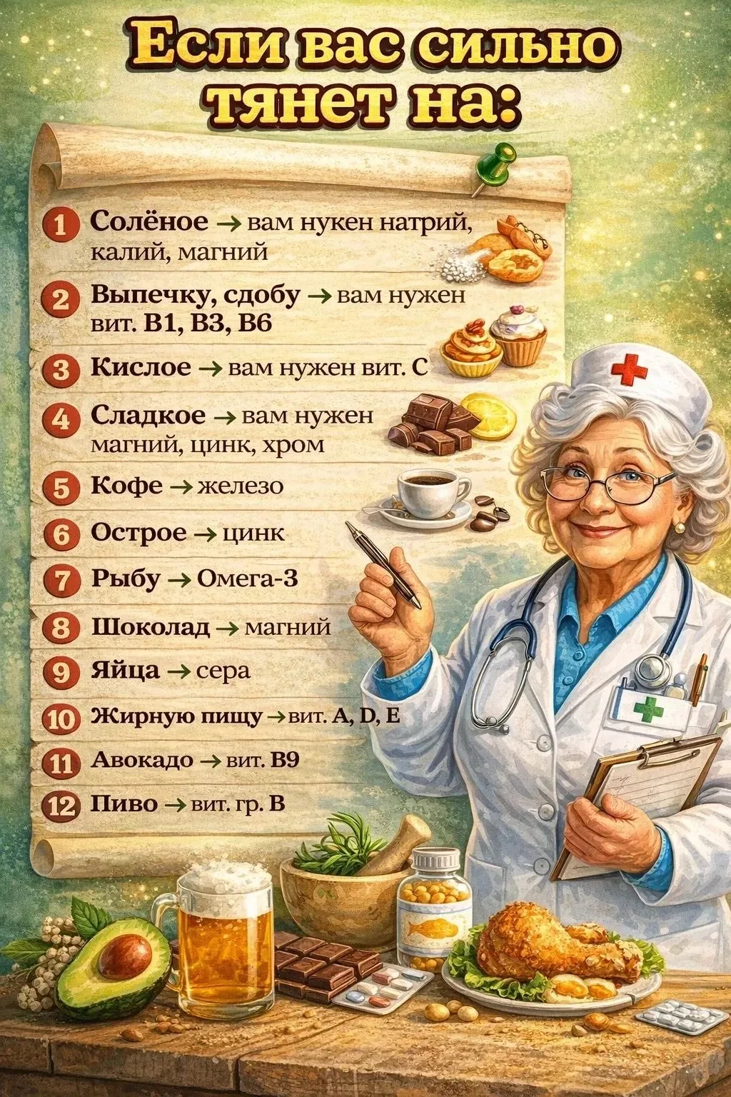 Тяга к определенным продуктам — это способ организма сообщить о физиологическом дефицит...