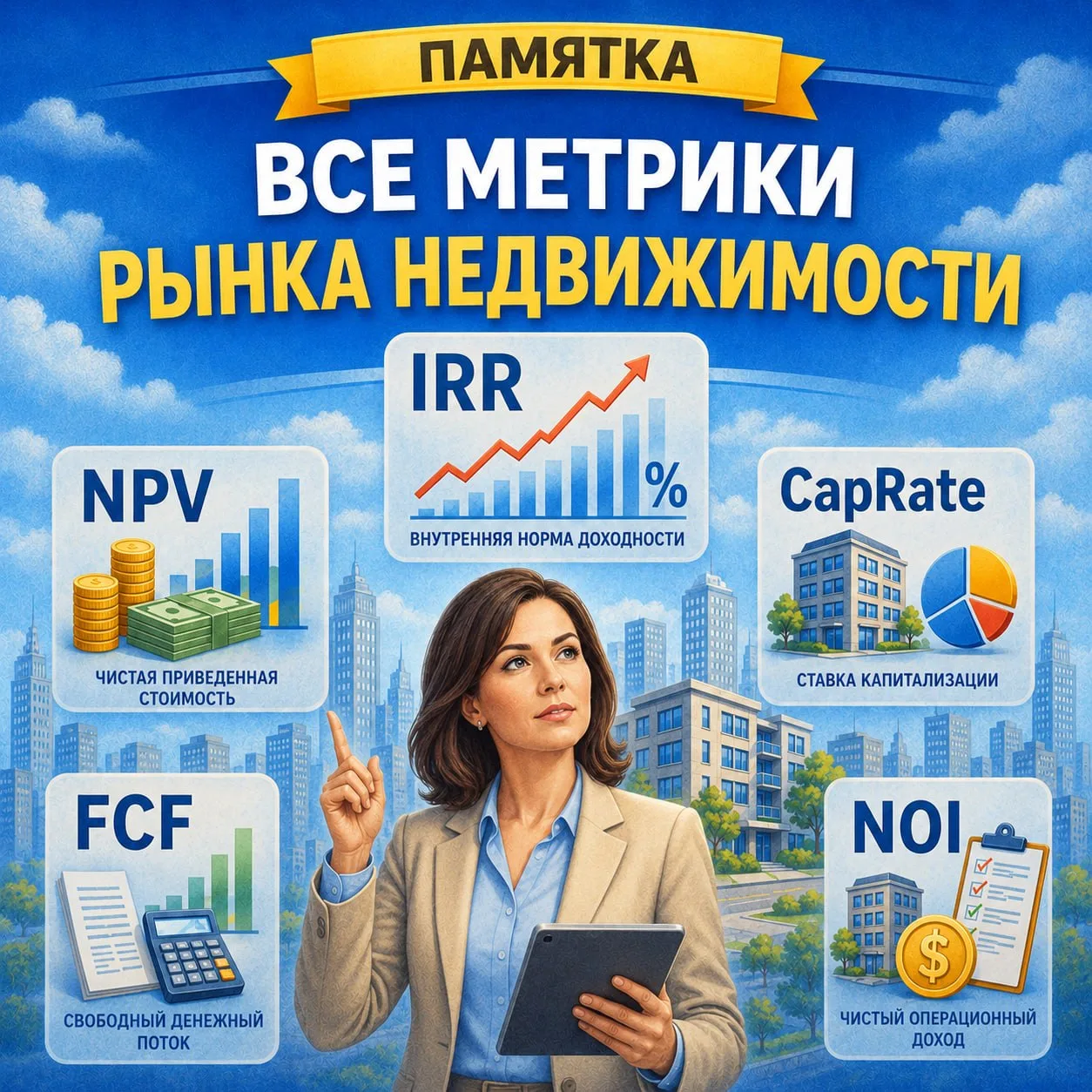 Все метрики рынка недвижимости

📋 Я собрал все метрики, применяемые для инвестиционного анализа рын