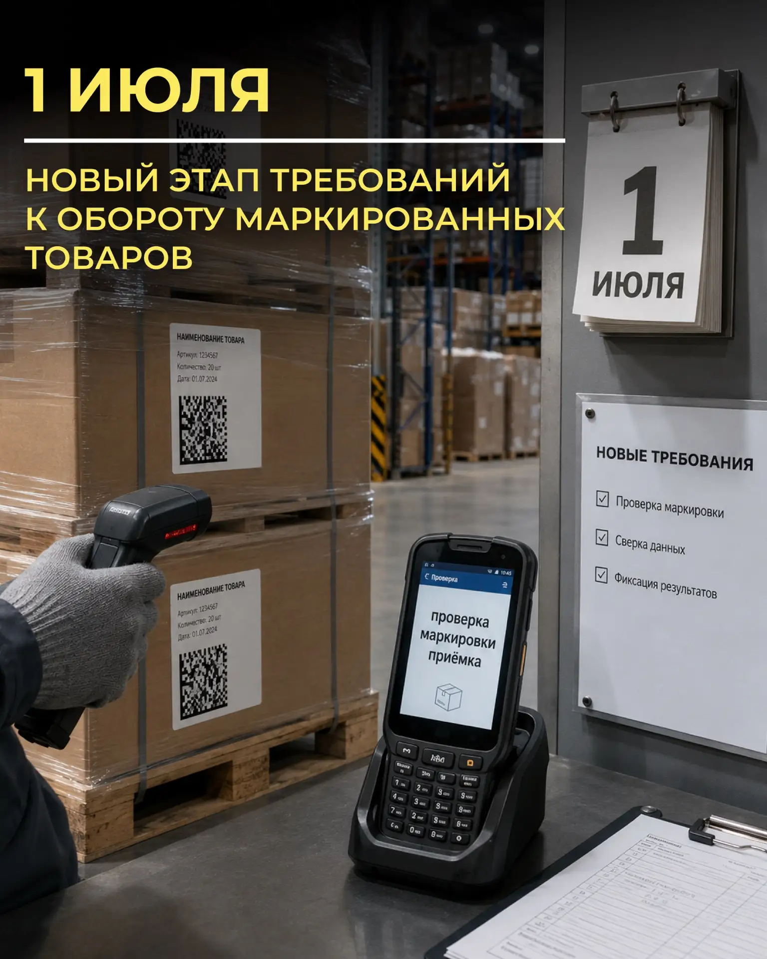 1 июля — новый этап в работе с маркированными товарами🫣