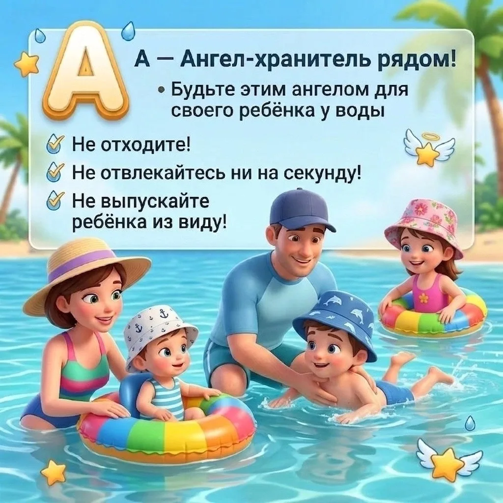 🌊 Азбука безопасности на воде: 8 золотых правил для родителей! 🌊

Лето зовёт к прогулкам и отдыху 