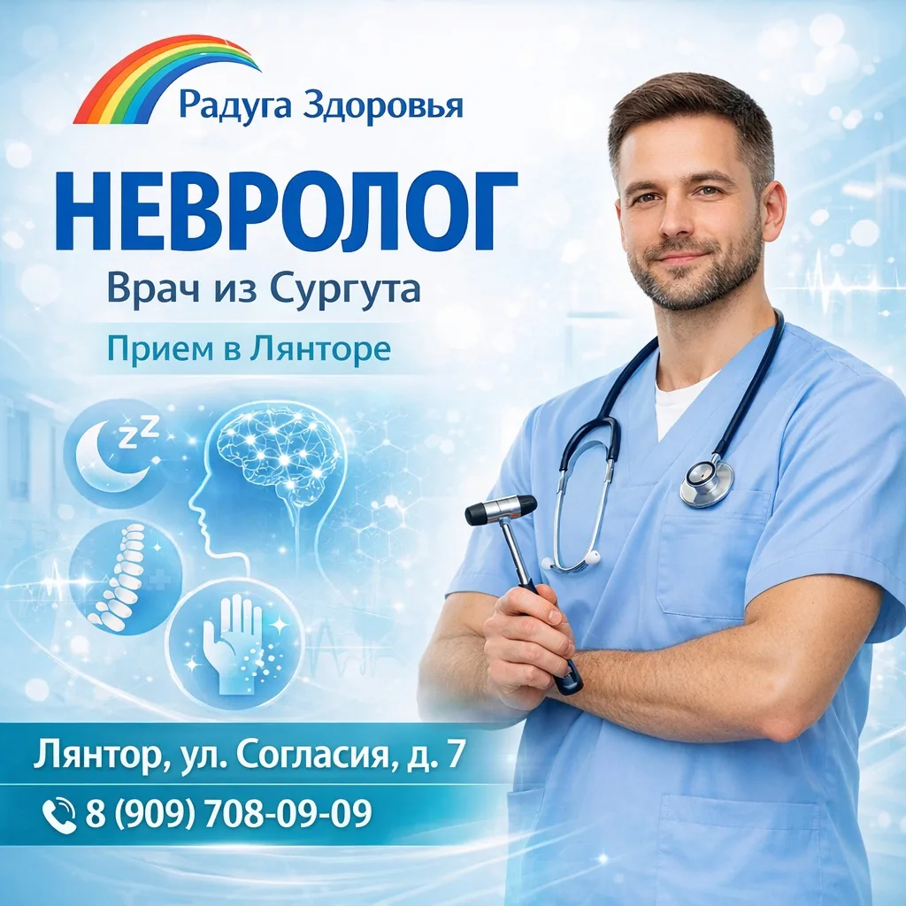 В «Радуге Здоровья» принимает врач-невролог из Сургута!