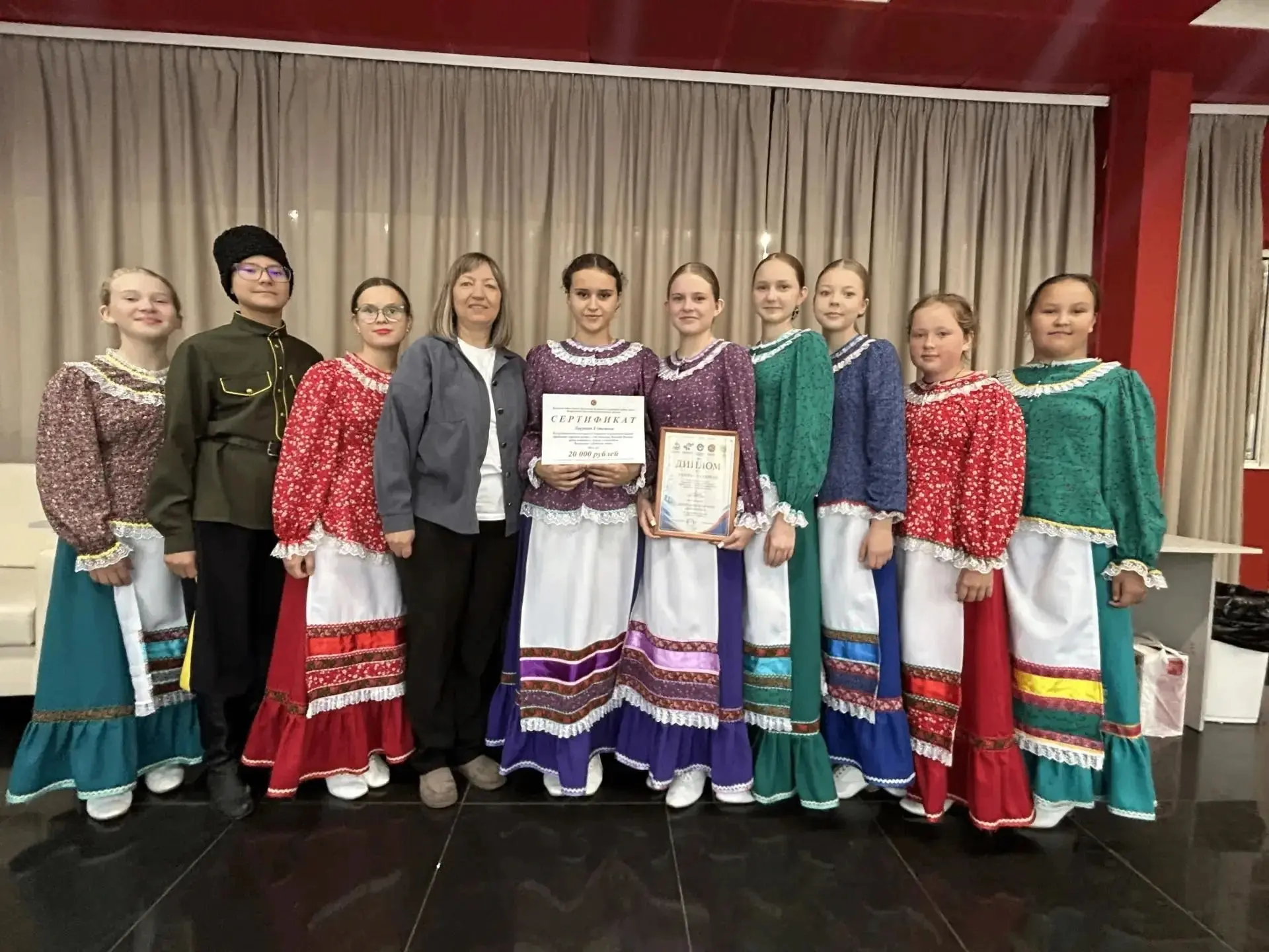 🏆 Детский хор народной песни «Покровушка» Мухоршибирской детской школы искусств завоев...