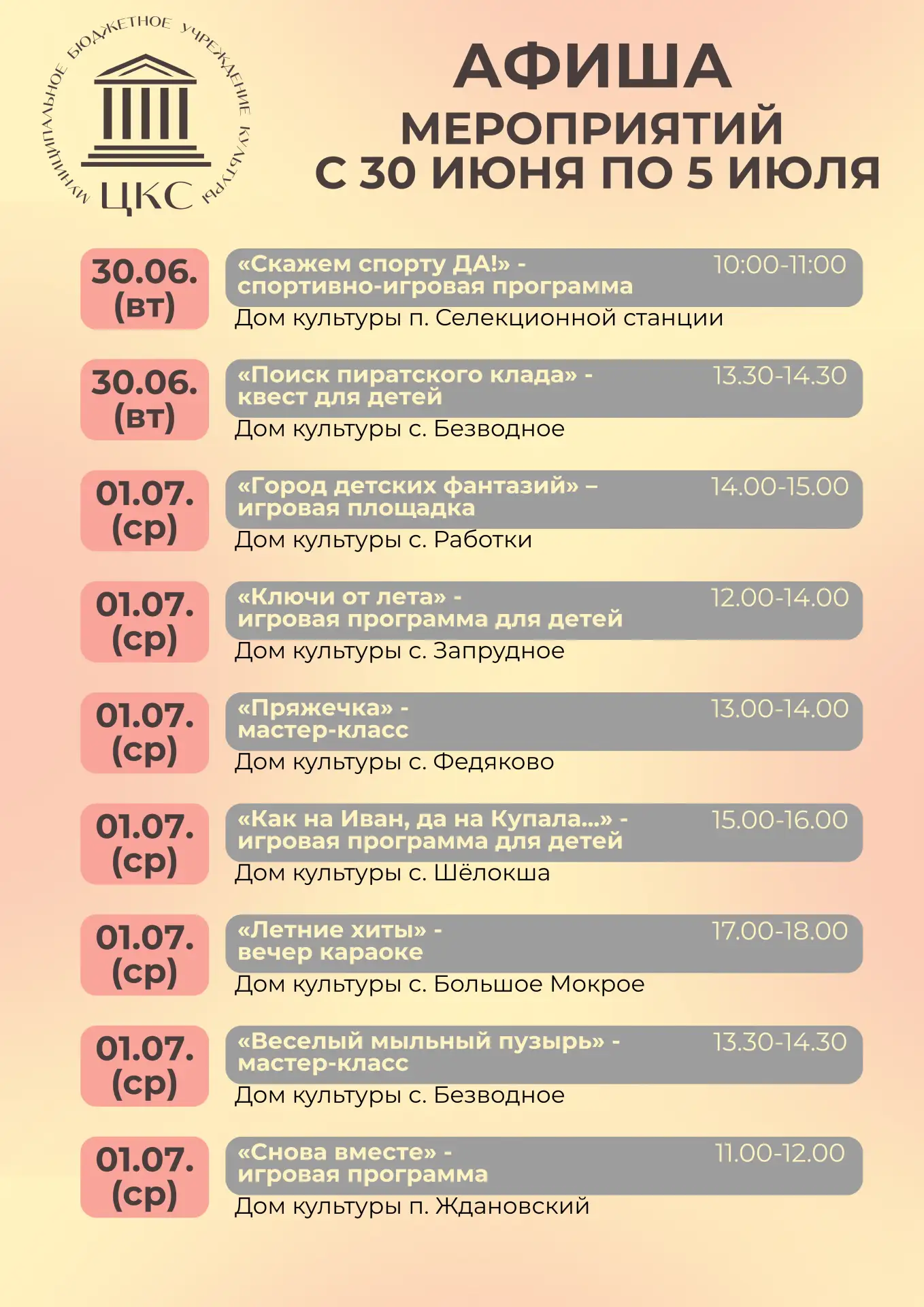 Медиа публикации