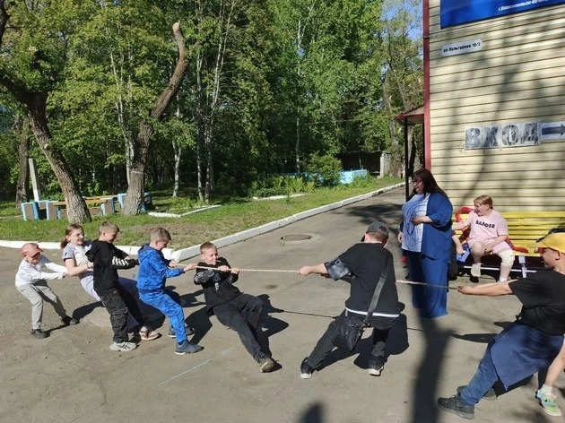 В рамках клубного занятия "Шаг к здоровью" в  семейном МФЦ наши семьи приняли участие в активном отд