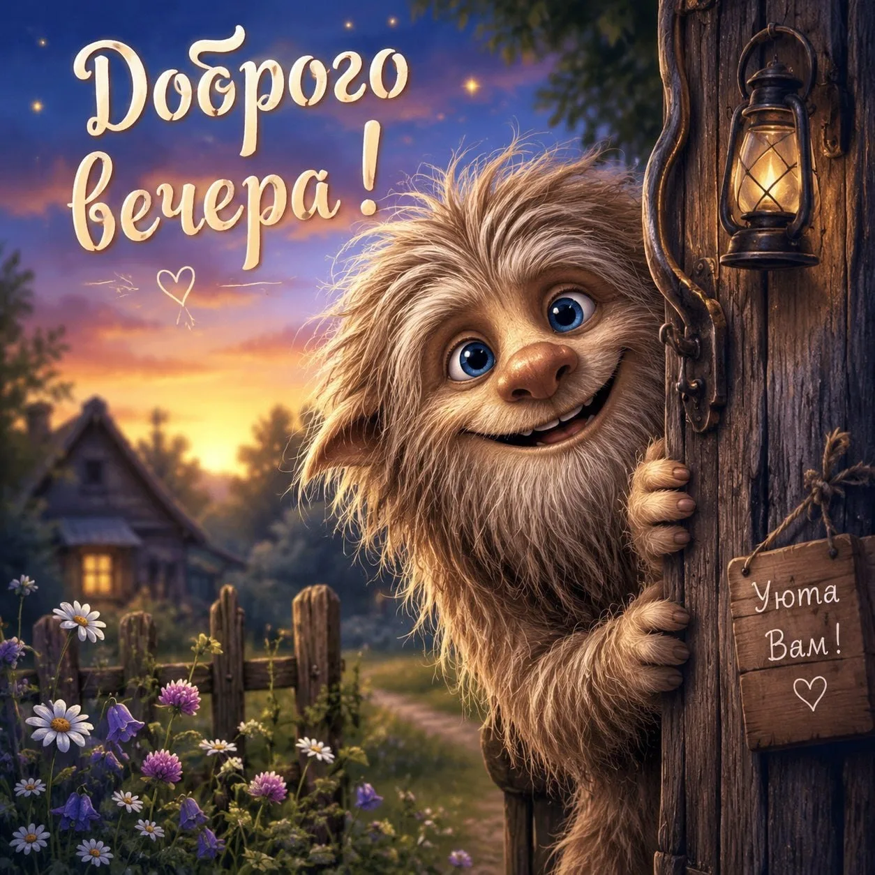 🌙 Доброго вечера!  Пусть этот вечер будет спокойным, тёплым и уютным 😊   Желаю приятного отдыха, душ