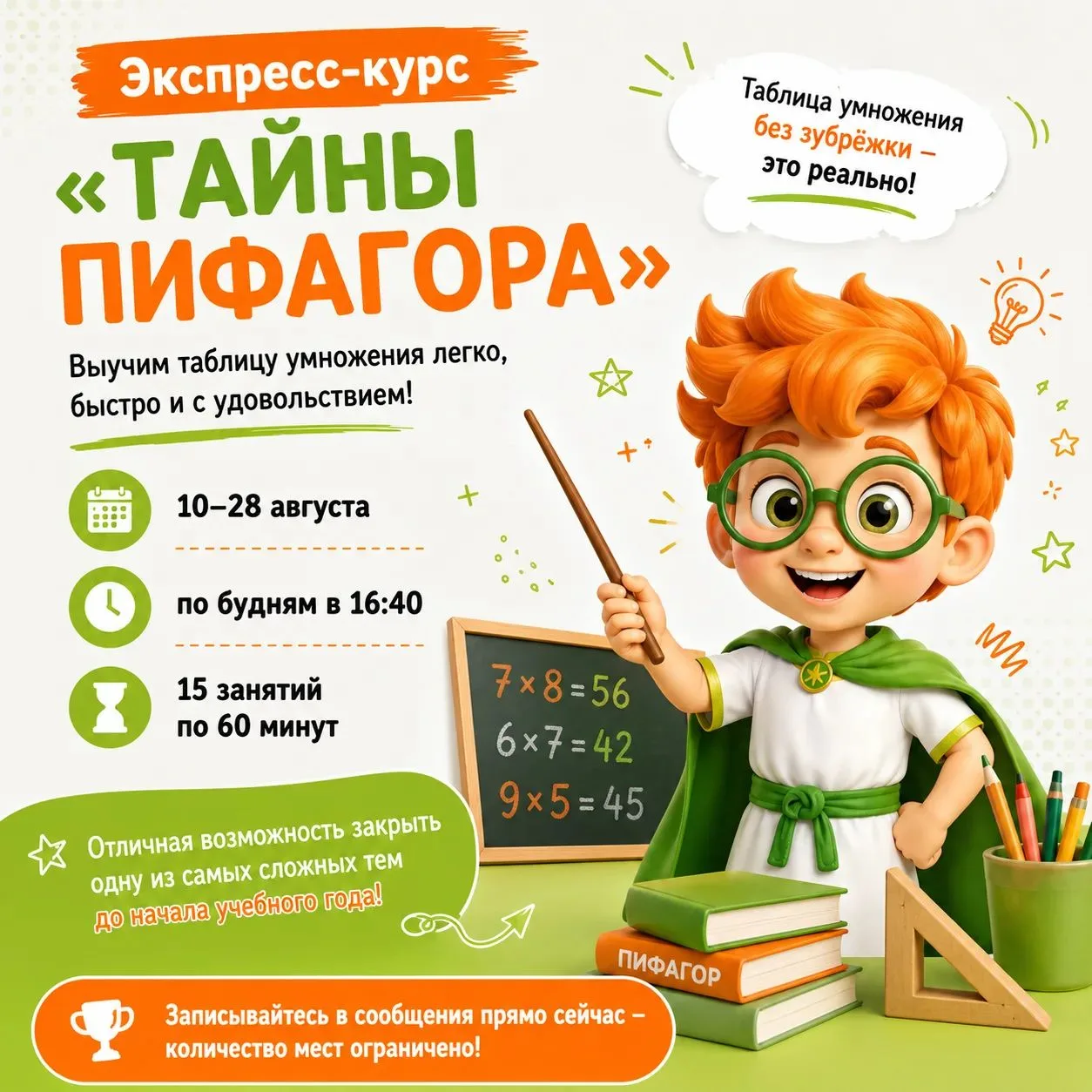 🤯 Таблица умножения — настоящая проблема для вашего ребёнка?
