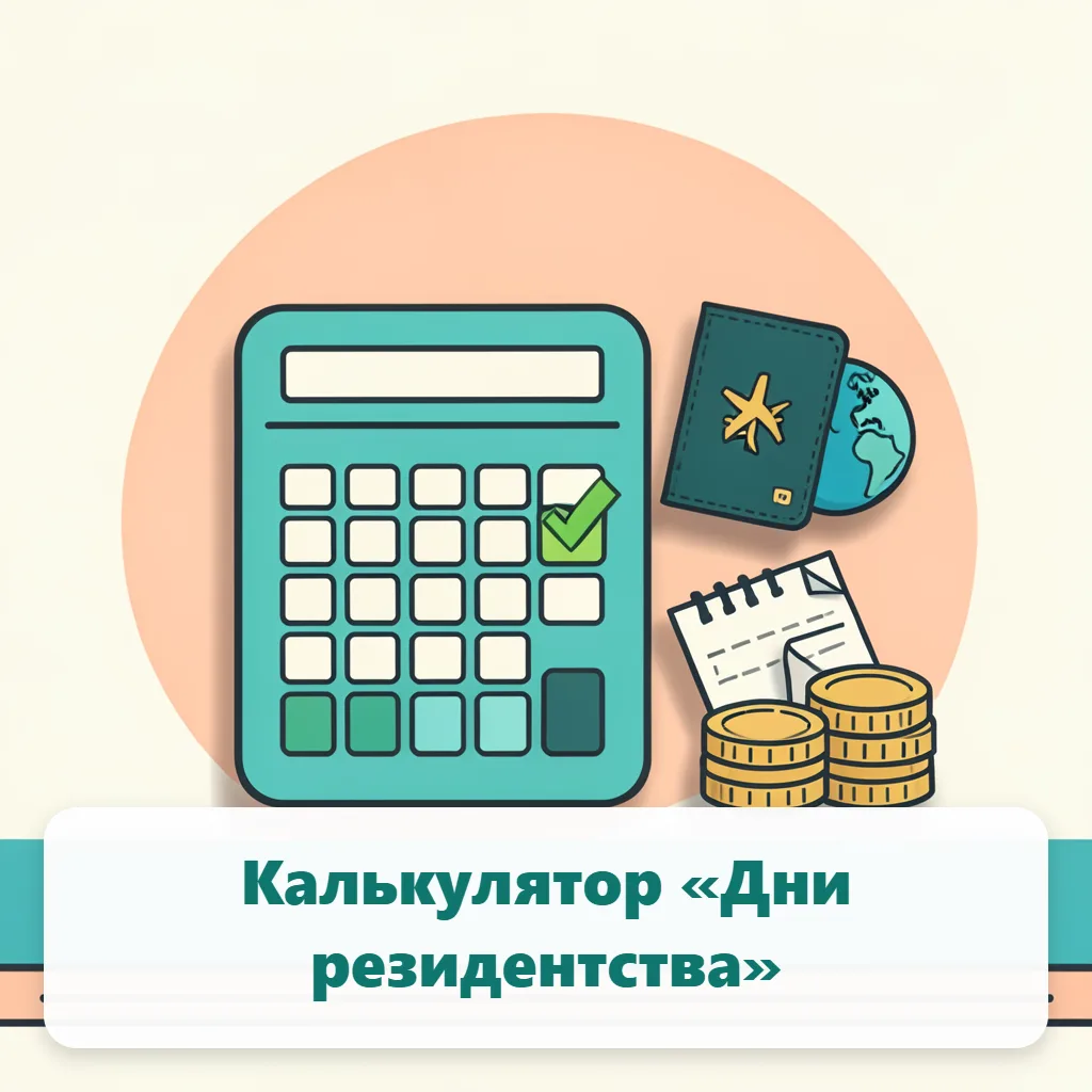 🧮 Калькулятор «Дни резидентства»