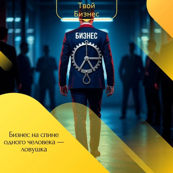 🔲Бизнес на спине одного человека — ловушка🔲