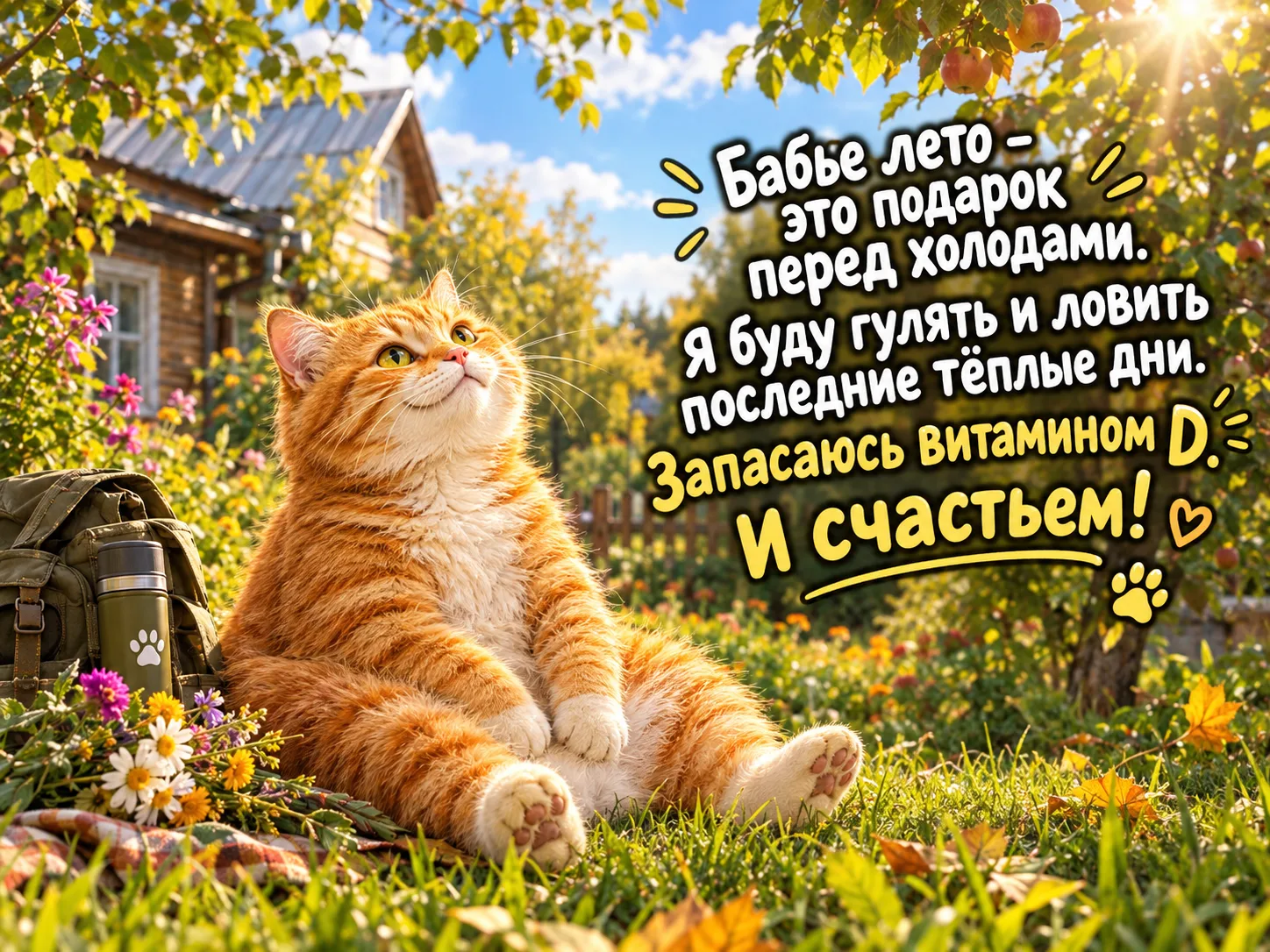 Вспомним ещё раз, как хорошо бывает в тёплую погоду 😊