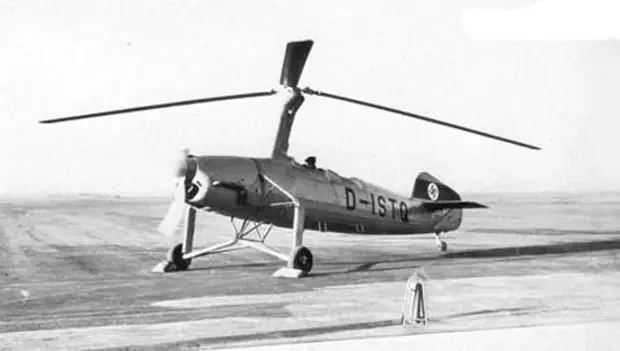 27 июля 1938 года поднялся в воздух первый прототип автожира фирмы Focke-Wulf- Fw.186V-1 (серийный н