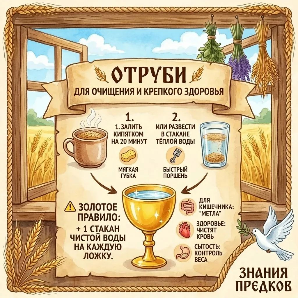 Как правильно принимать отруби?Способ - запаривание.