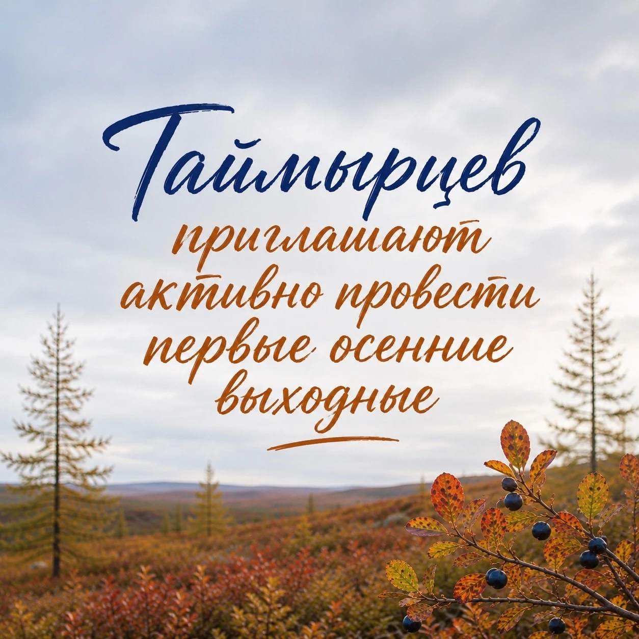 🍂 Первые сентябрьские выходные на Таймыре обещают быть насыщенными