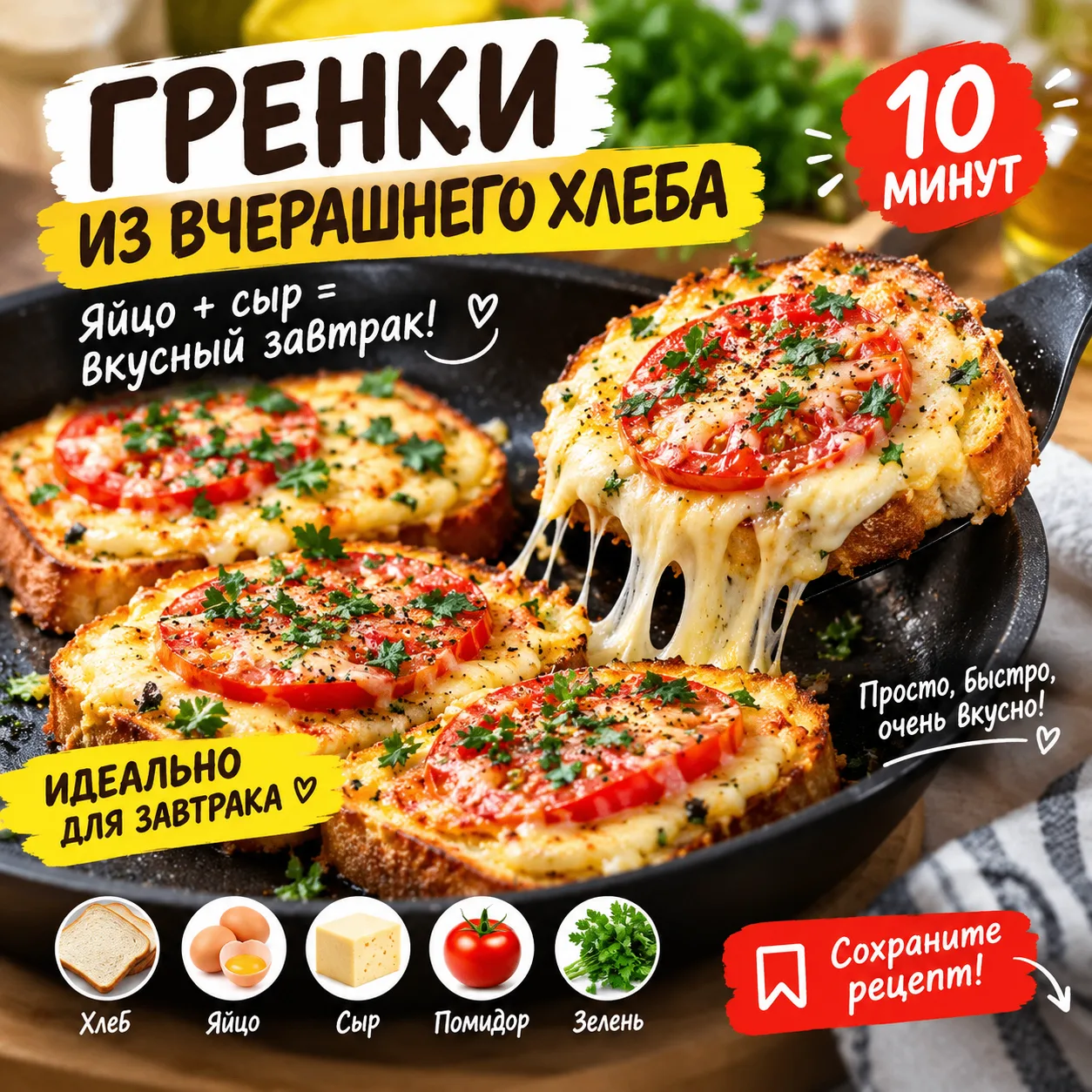 😱 Я случайно приготовила это из вчерашнего хлеба…
