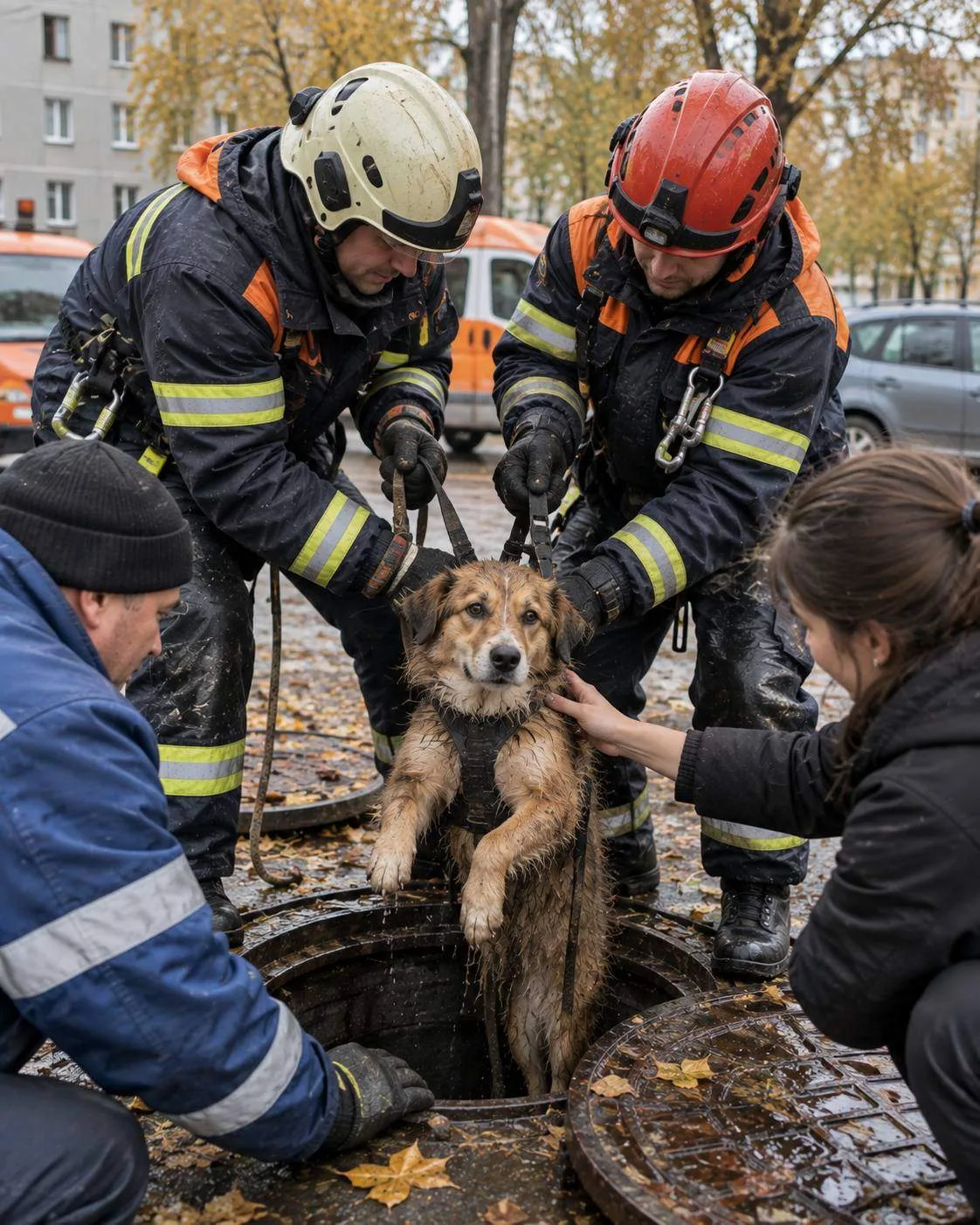🗞️ В Москве спасли собаку, провалившуюся в колодец
