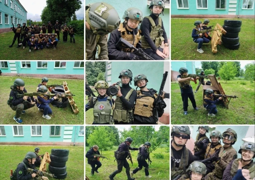 💪Юнармейцы отряда  "Вятич" продолжают тренировки на базе пришкольного летнего оздоровительного лаге