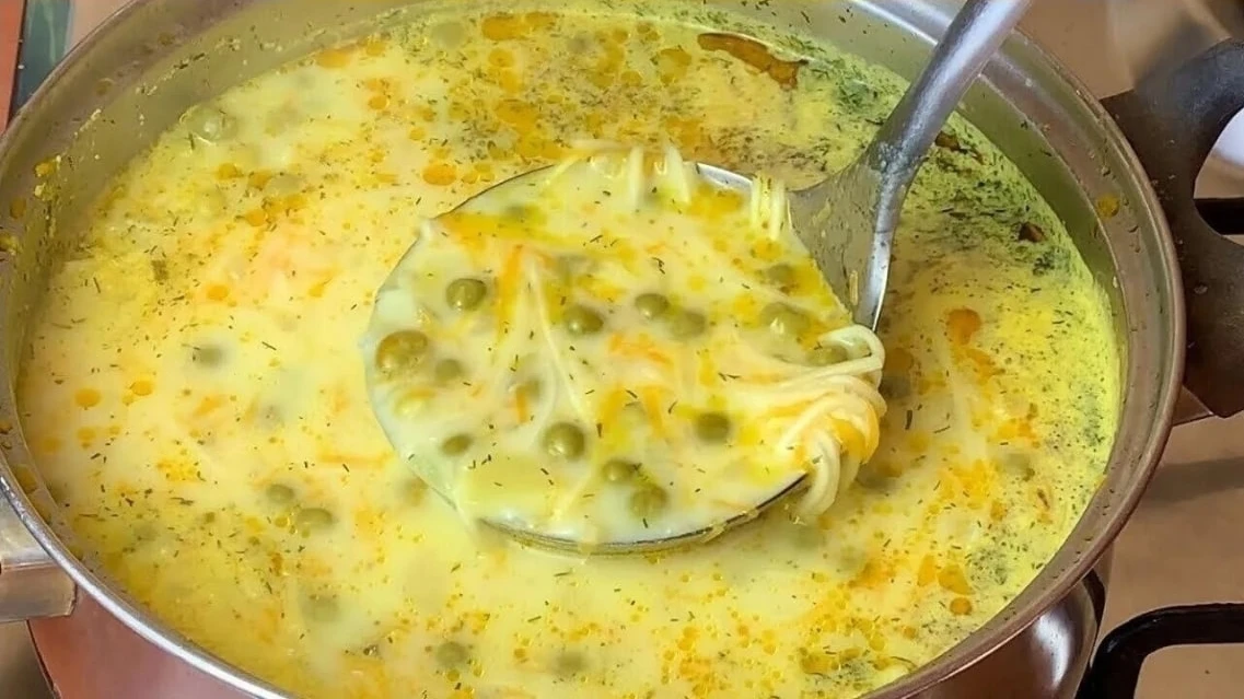 Лёгкий сырный супчик, а вкус как из детства!