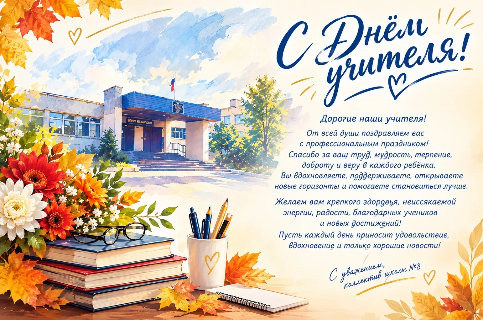 🍁 С ДНЁМ УЧИТЕЛЯ! 🌷