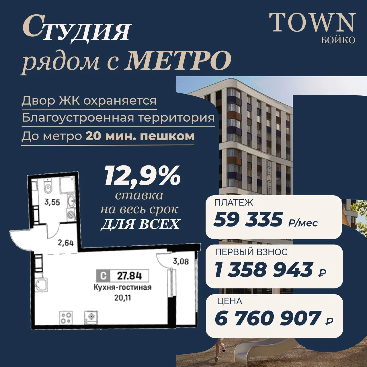 Не ставка на год или два, после которой платёж может заметно измениться.