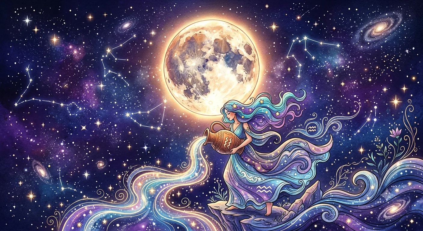 🌙 Полнолуние в Водолее — время свободы и озарений 🌬

Сегодня в 17:45 нас ждет Полнолуние в Водолее