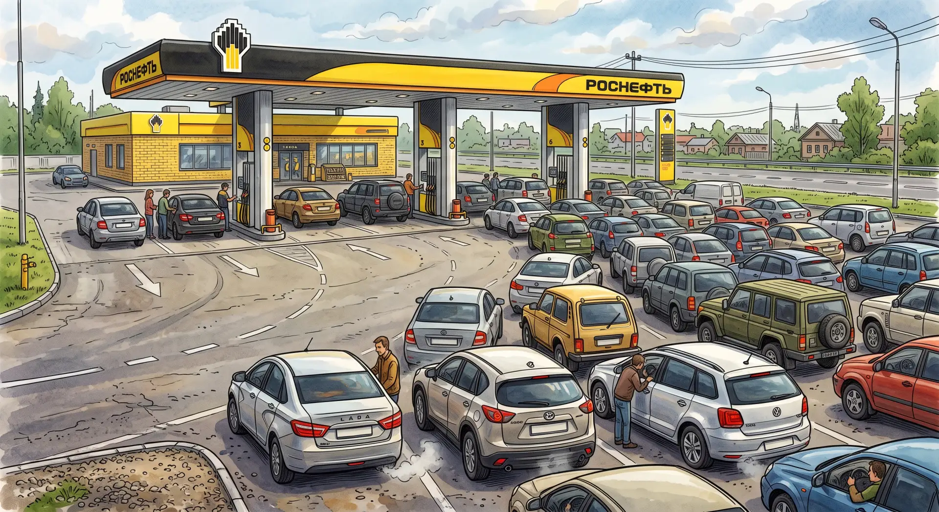 Человеческое спасибо тем, кто держит топливный фронт на АЗС ⛽️