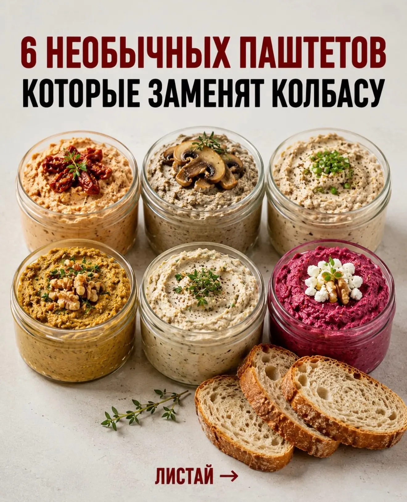 6 необычных паштетов, которые легко приготовить дома: