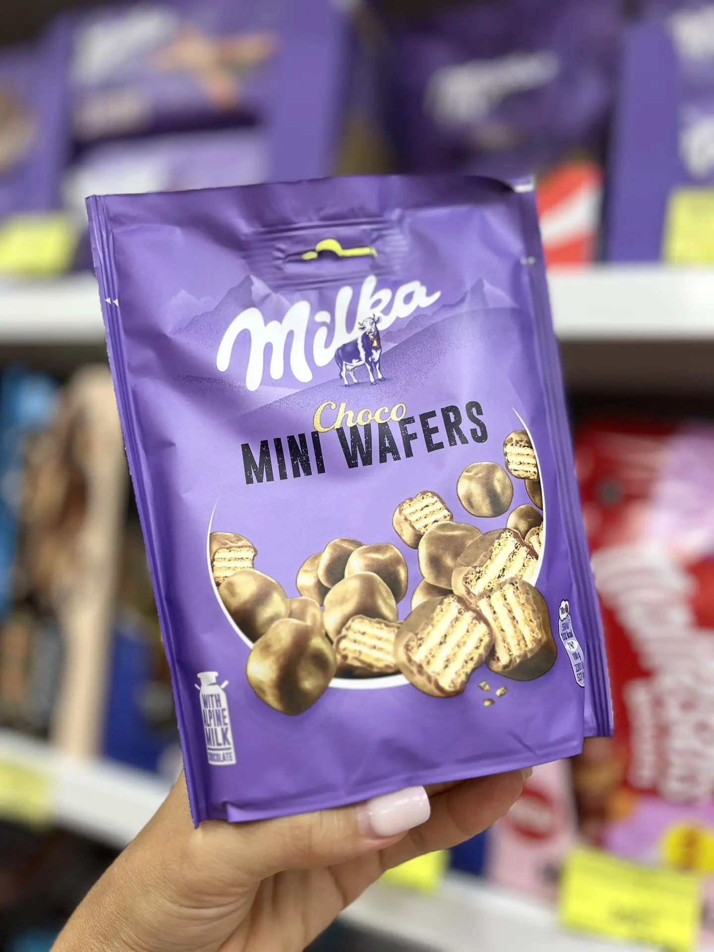 Мини вафли от Milka. Шоколад бомбический🔥 Вафля с нежным хрустом. Мы любим такое🫰