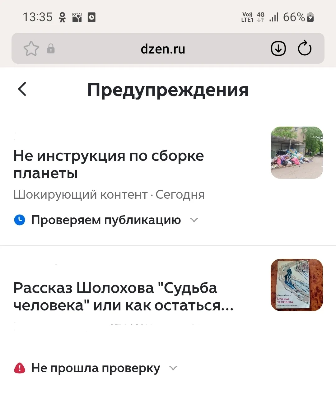 "Дзен" продолжает "радовать"...