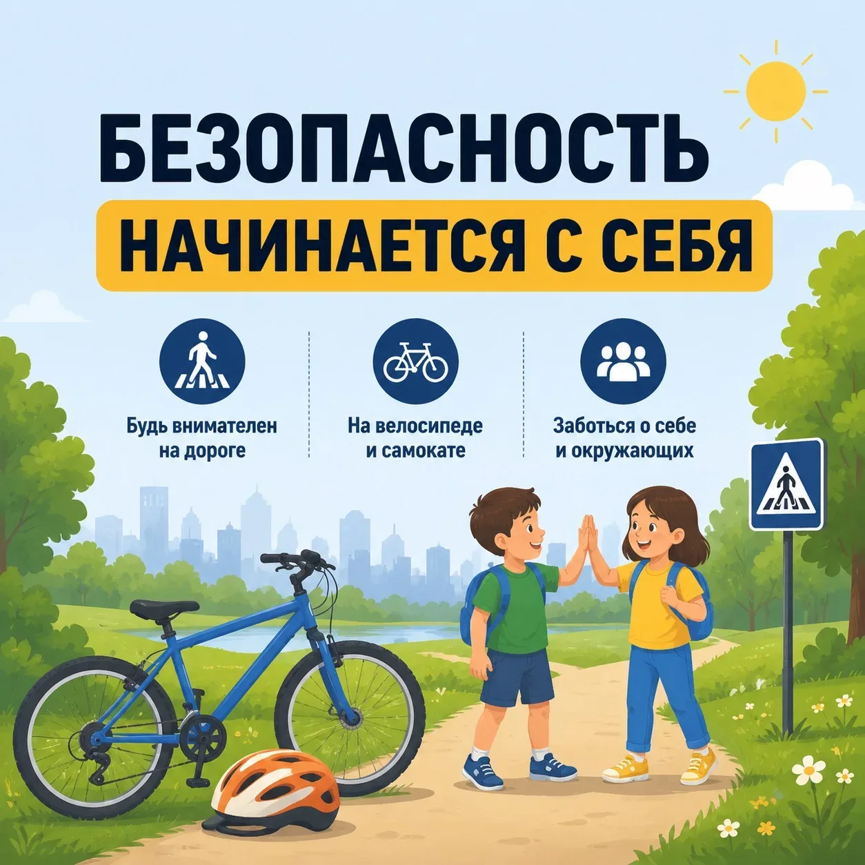 Безопасность начинается с тебя!

Лето – это время отдыха, игр на улице и путешествий. Но даже в самы