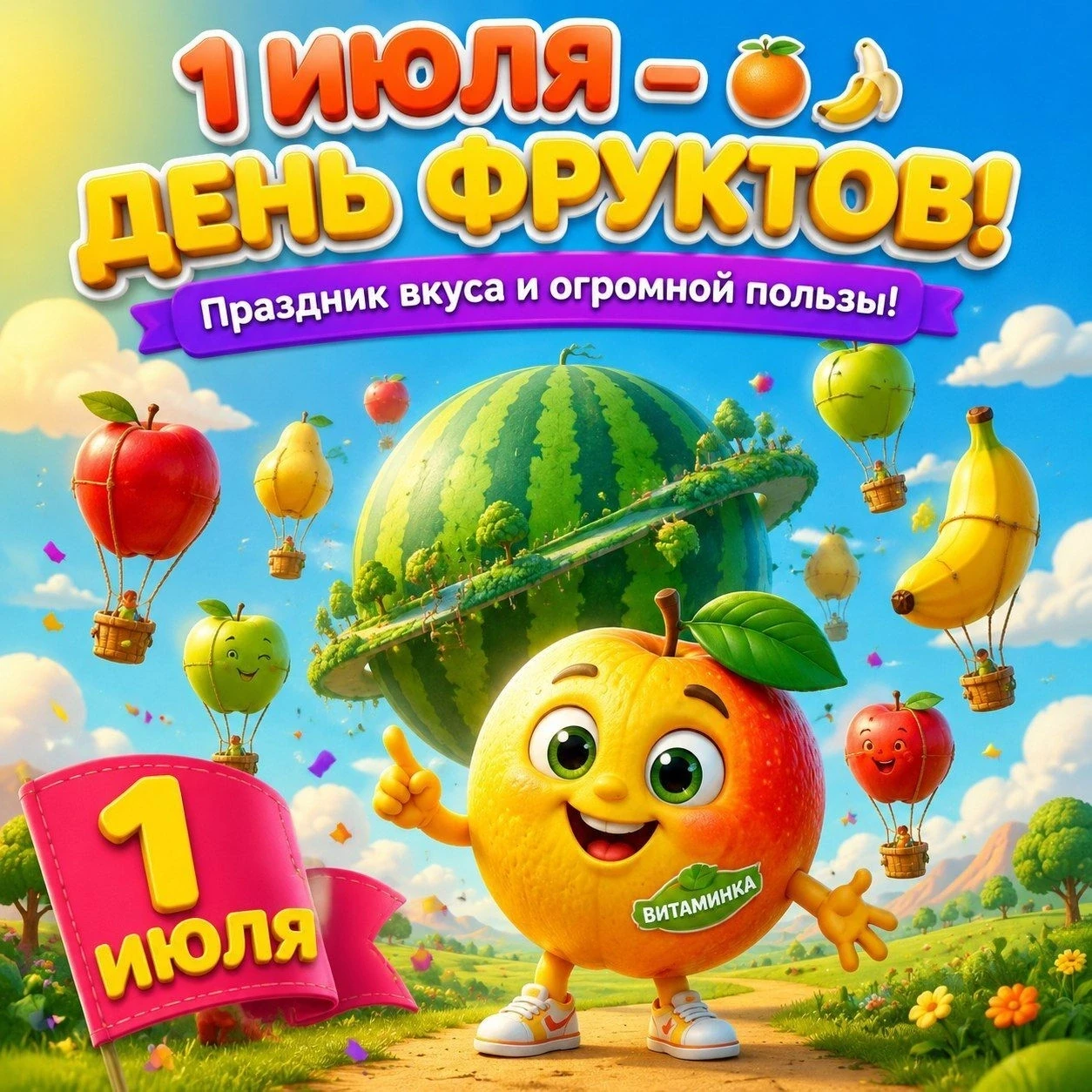 1 июля — Международный день фруктов! Этот день создан, чтобы напомнить нам, что здорово...