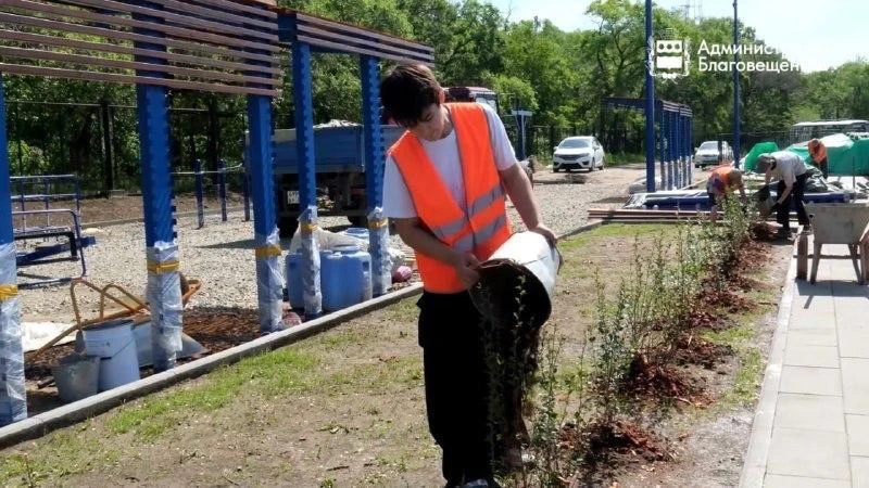 🌻 Школьники променяли каникулы на клумбы

Пока сверстники отсыпаются, 90 юных благовещенцев уже в 7