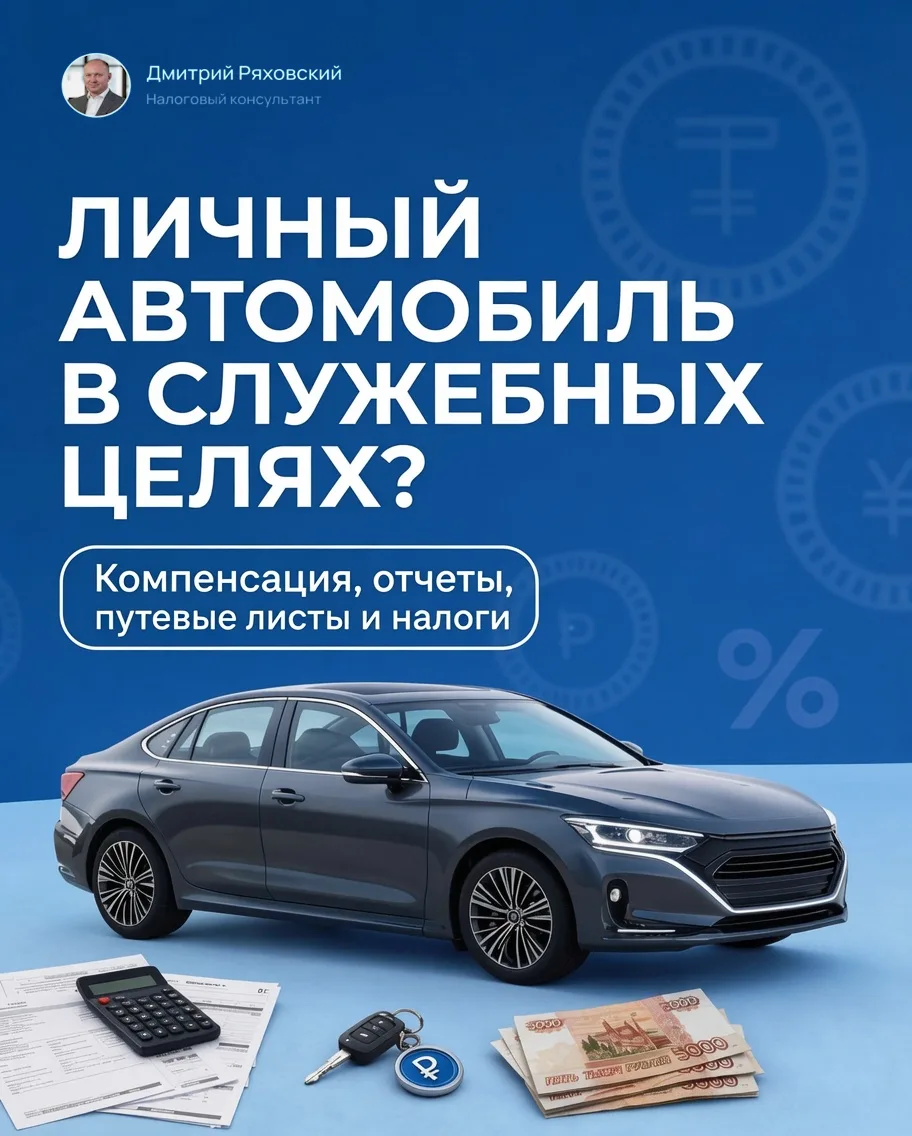 🚗 Используем личный автомобиль в служебных целях?