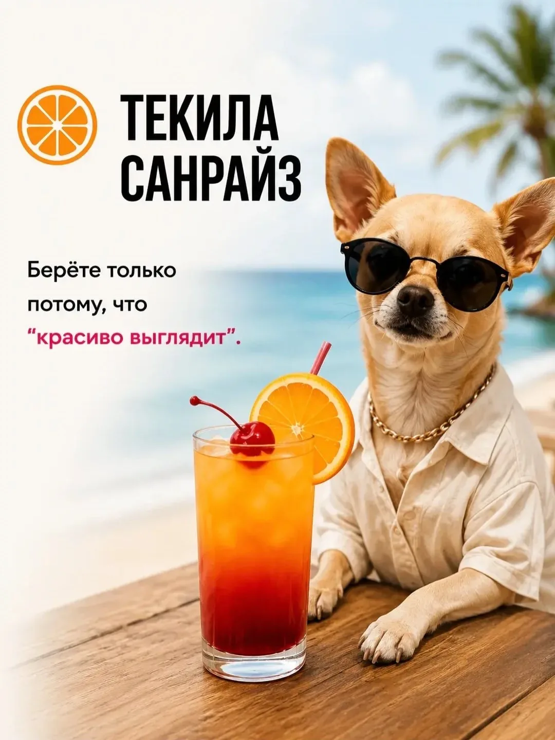 Минутка юмора 😊  Пишите в комментариях, какие коктейли предпочитаете на отдыхе 😊