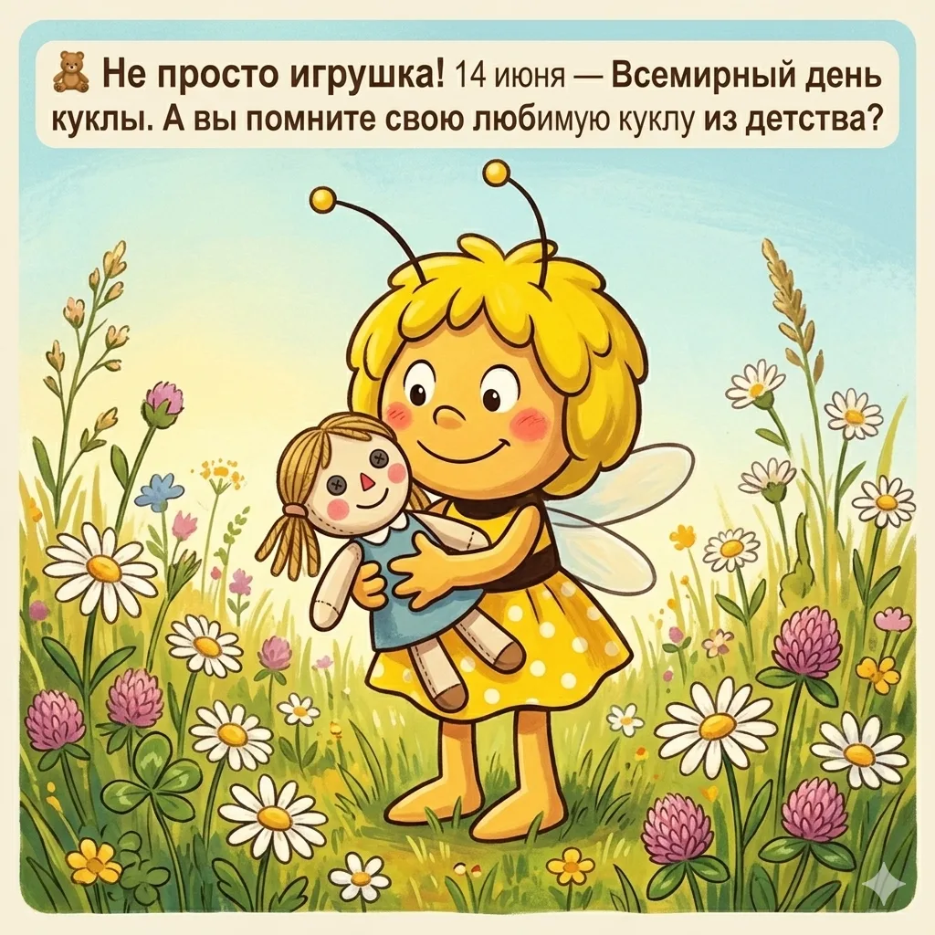 🧸 Не просто игрушка: Сегодня Всемирный день куклы!
​Когда вы в последний раз держали в руках куклу?
